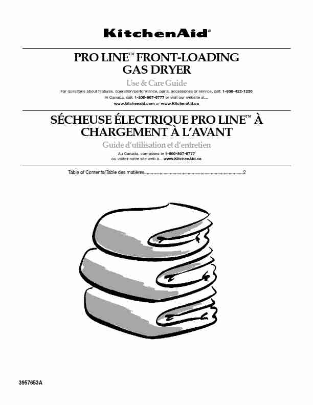 KitchenAid Clothes Dryer FRONT-LOADING GAS DRYER-page_pdf